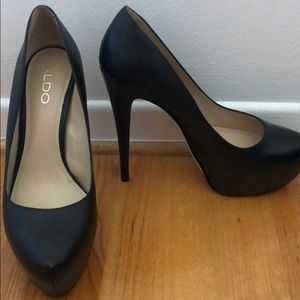 Aldo black high heel stilettos